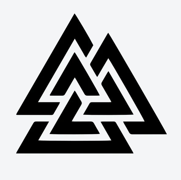 Tijdelijke-tattoo-van-het-Valknut-symbool