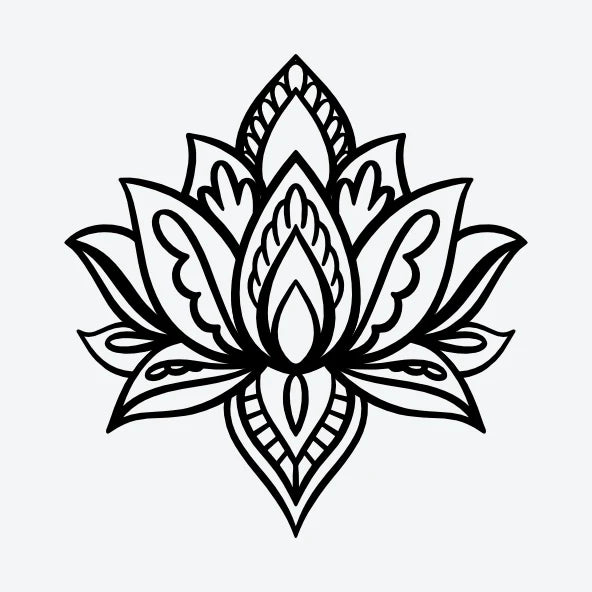 Tijdelijke-tattoo-van-een-lotus-bloem