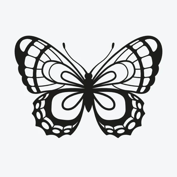 Tijdelijke-tattoo-van-een-monarch-vlinder