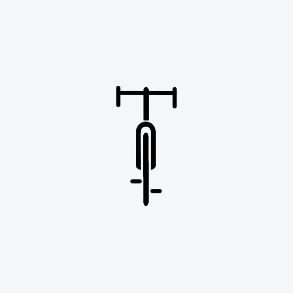 Tijdelijke-tattoo-vooraanzicht-van-een-moderne-koersfiets