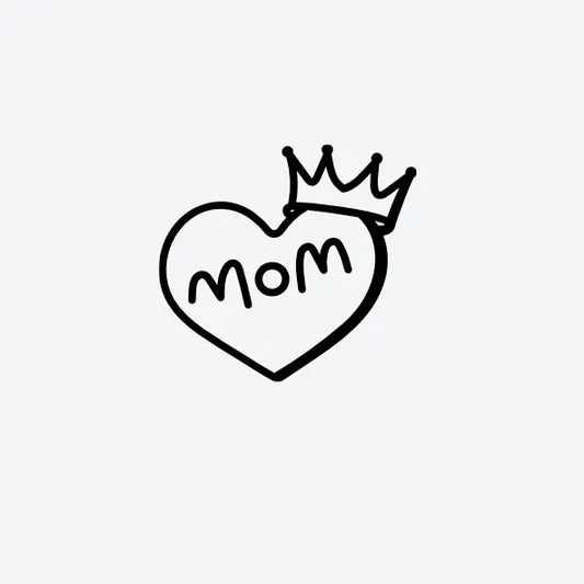 Tijdelijke-tattoo-van-een-hart-met-kroon-en-het-woord-mom