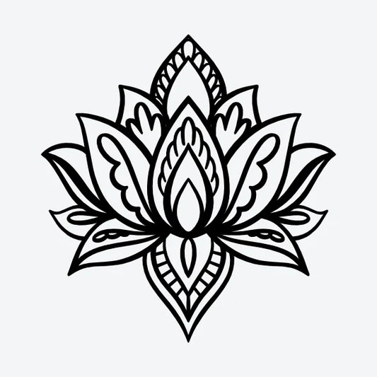 Tijdelijke-tattoo-van-een-lotus-bloem