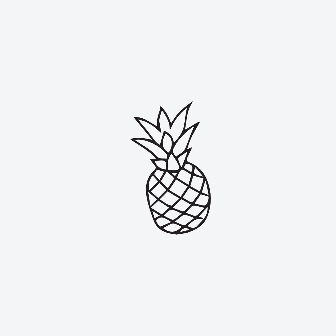 Tijdelijke tattoo: Pineapple Paradise – Ink Identity