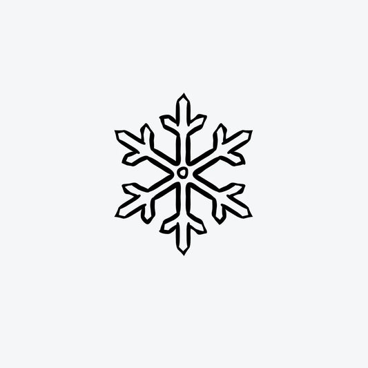 Tijdelijke-tattoo-van-een-sneeuwvlok