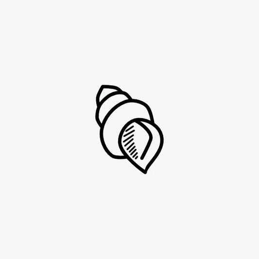 Tijdelijke-tattoo-van-een-hoornschelp